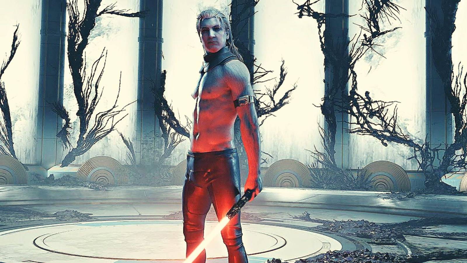 image showing dagan gera one of the final bosses in jedi survivor. 