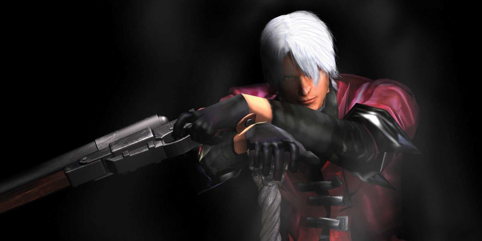 Dante posing with a gun
