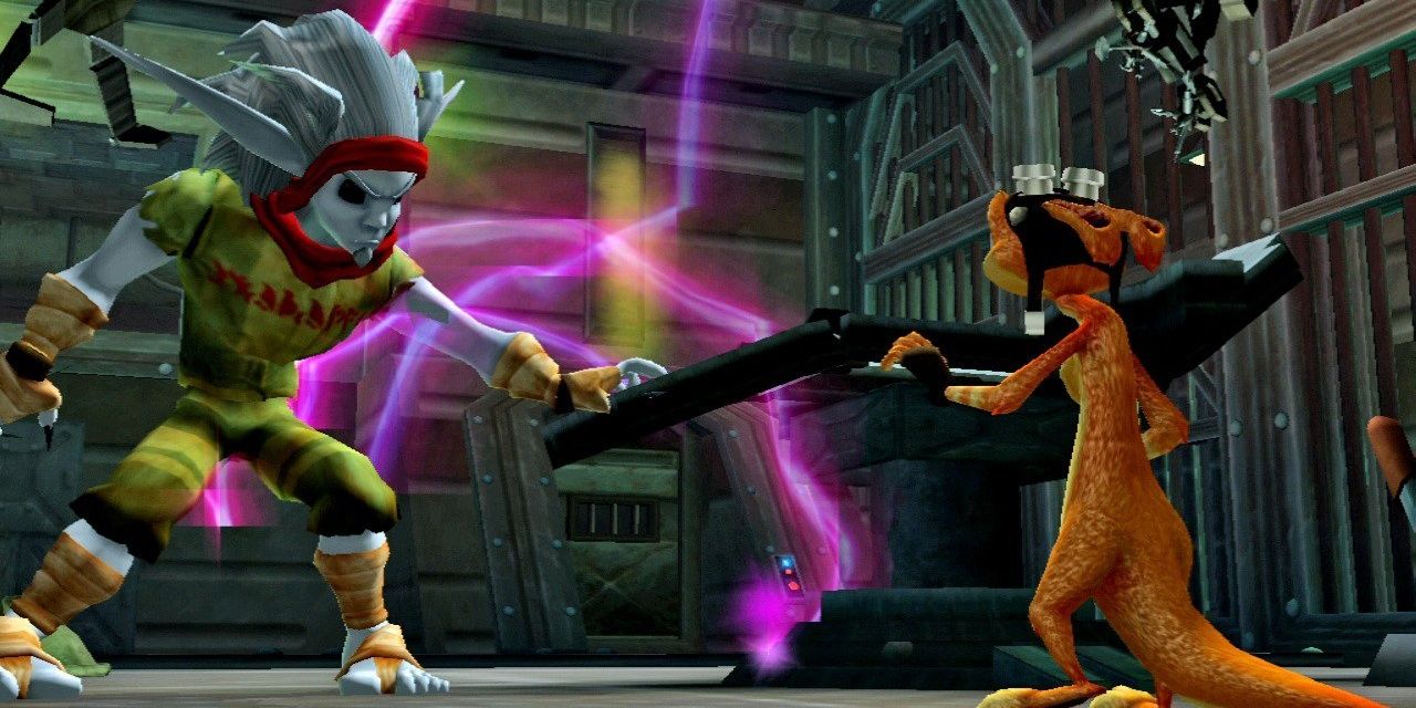 Daxter and Dark Jak in Jak 2