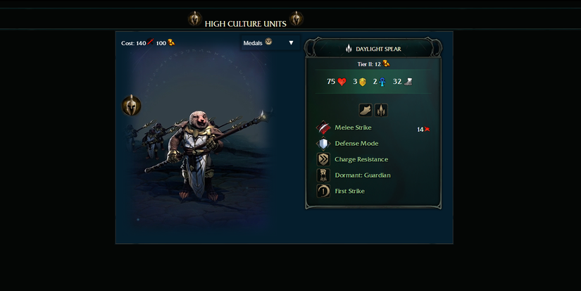 Age of Wonders 4 Daylight Spear Unit