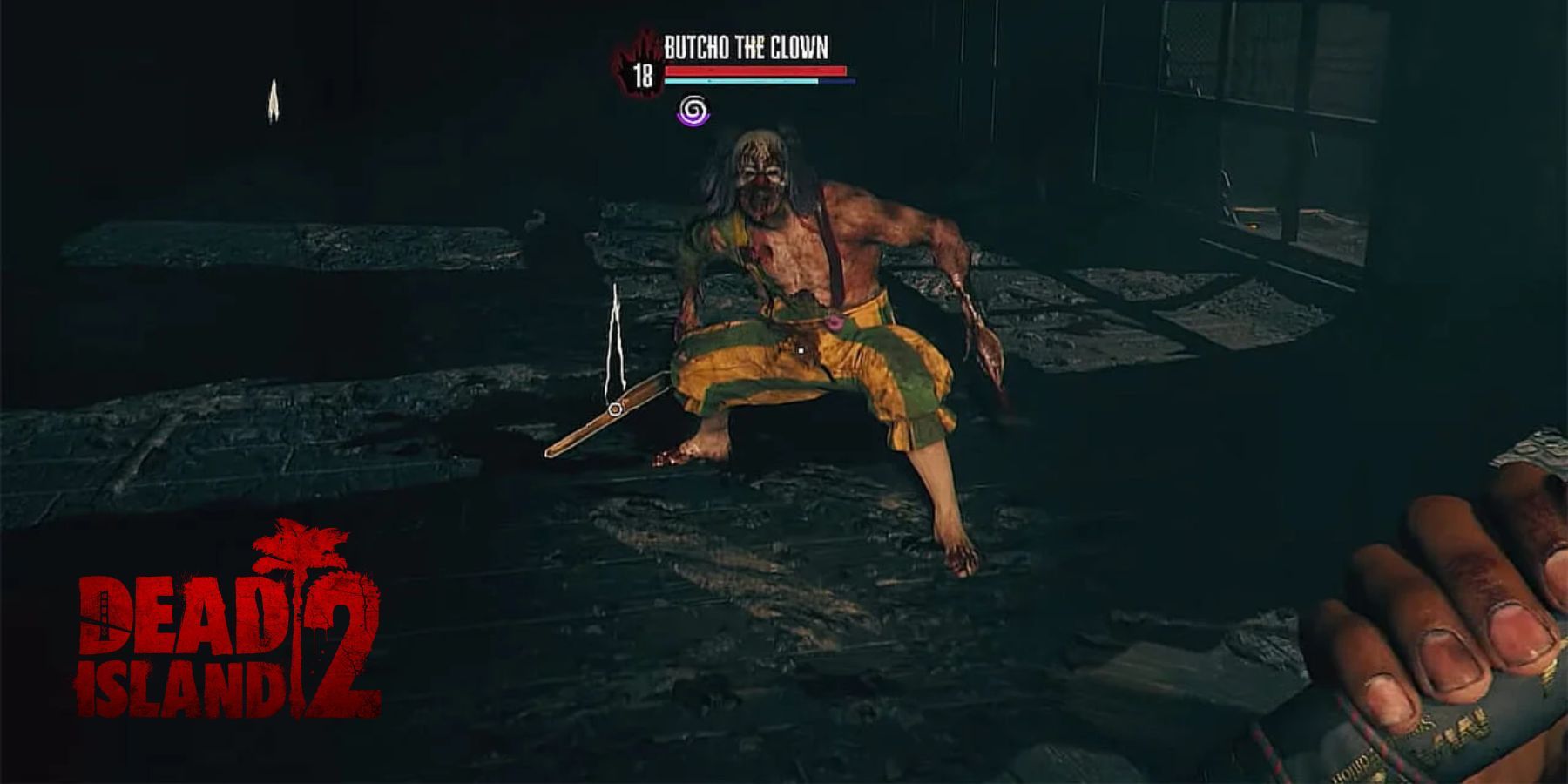 Dead Island 2 Boss Butcho the Clown Ready To Attack