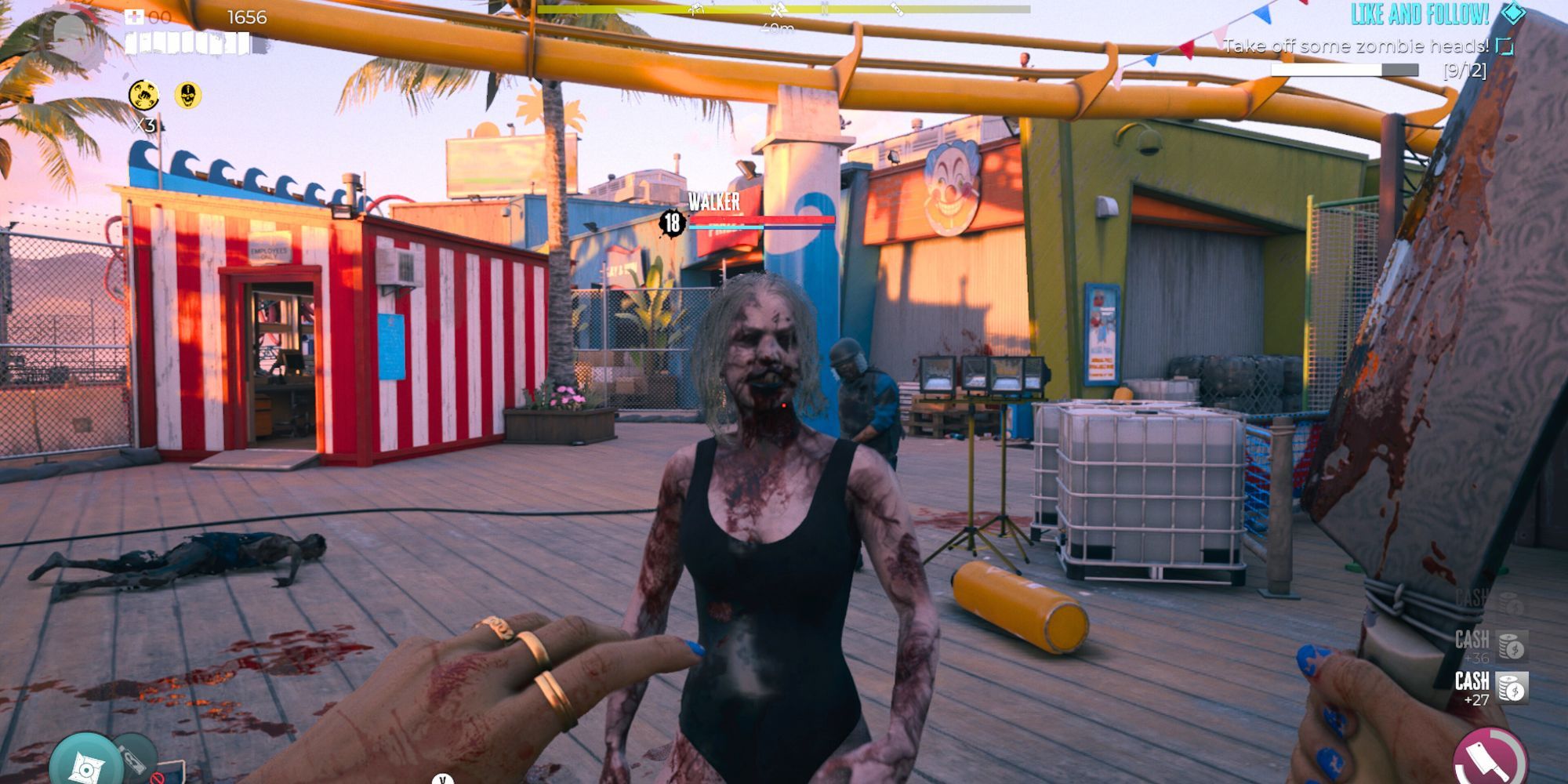 dead island 2 walker zombie like and follow