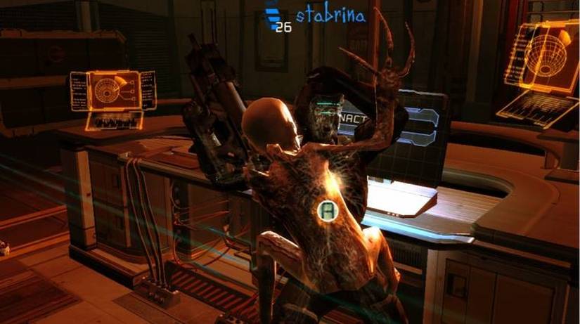 Screenshot of Outbreak mode in Dead Space 2