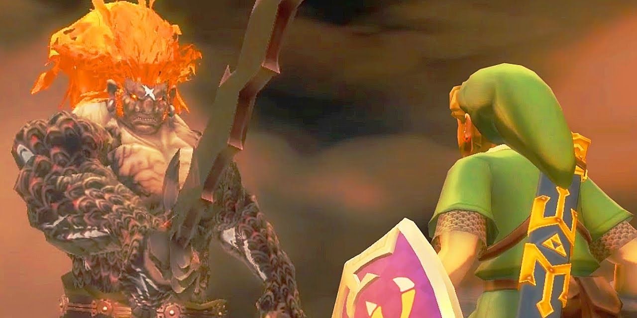 Demise and Link in The Legend of Zelda: Skyward Sword