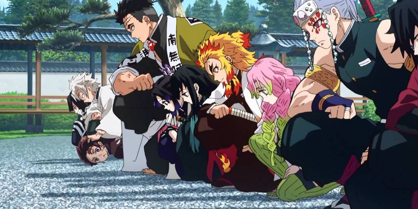 Demon Slayer - All The Hashira Bowing To Ubuyashiki(1)-1