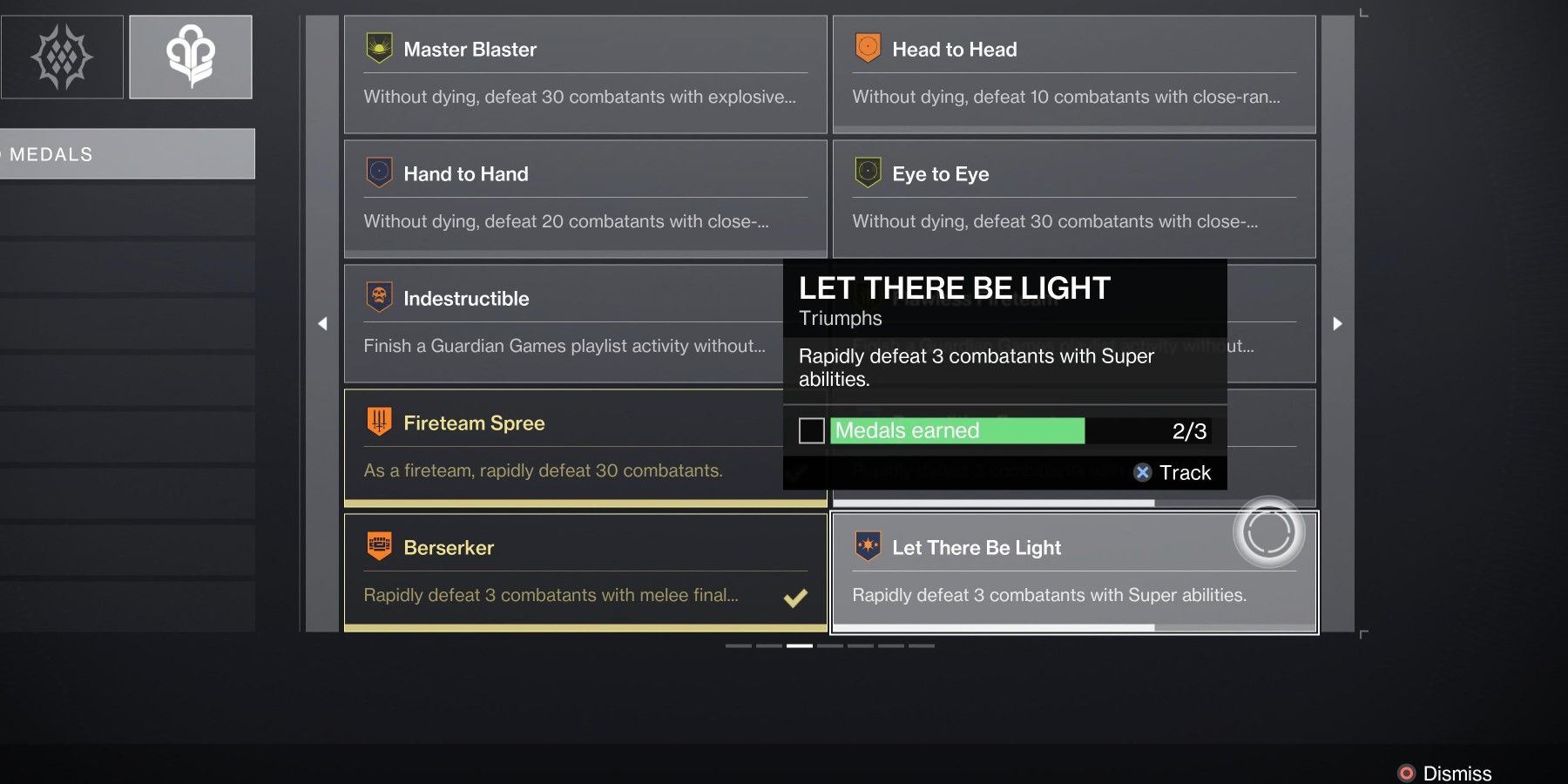 Destiny 2 How to Get the Let There Be Light Medal