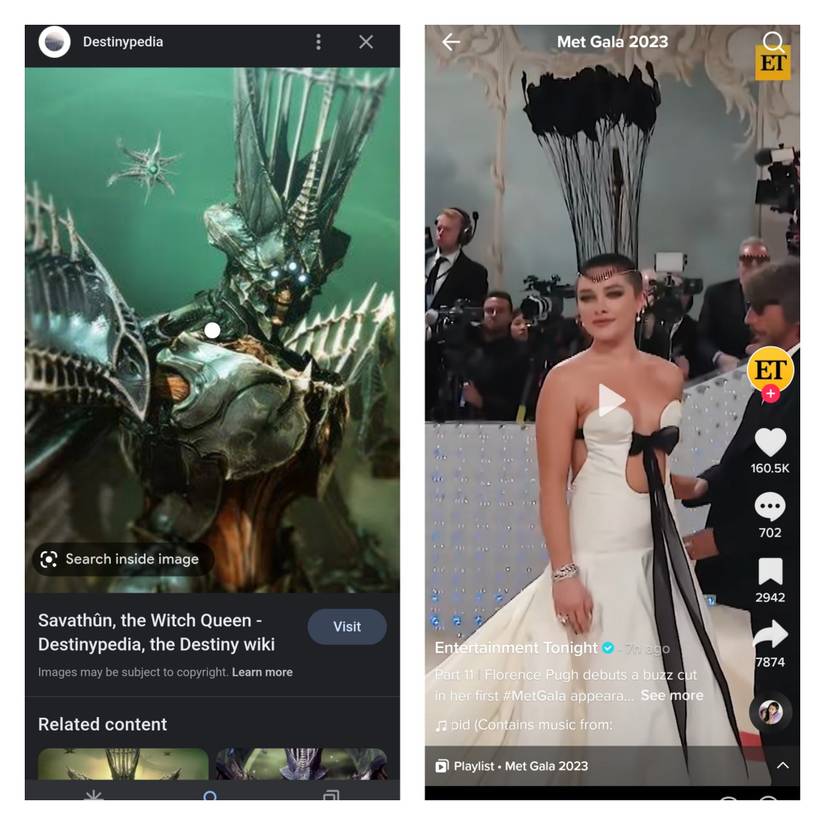 destiny 2 witch queen florence pugh met gala