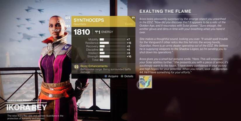 exalting the flame exotic reward with ikora rey
