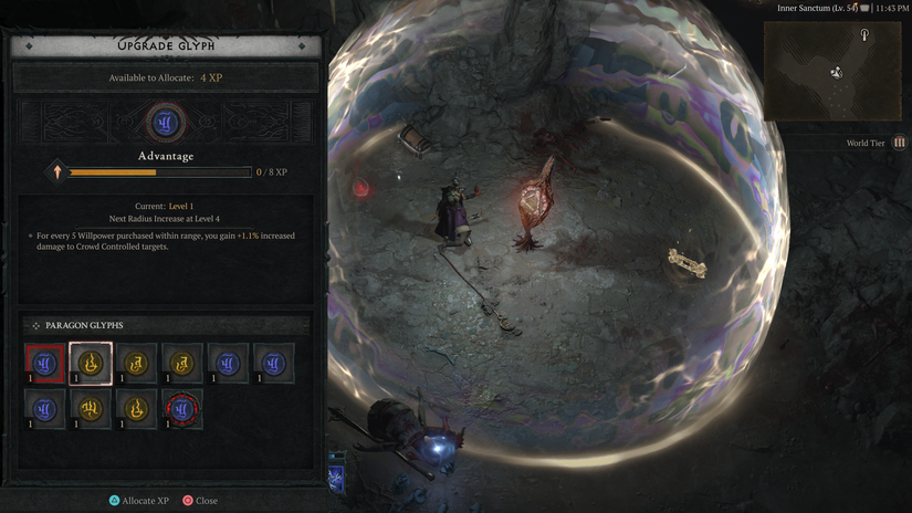 Diablo 4 - Paragon Board System Explained Gylph Nightmare Dungeon
