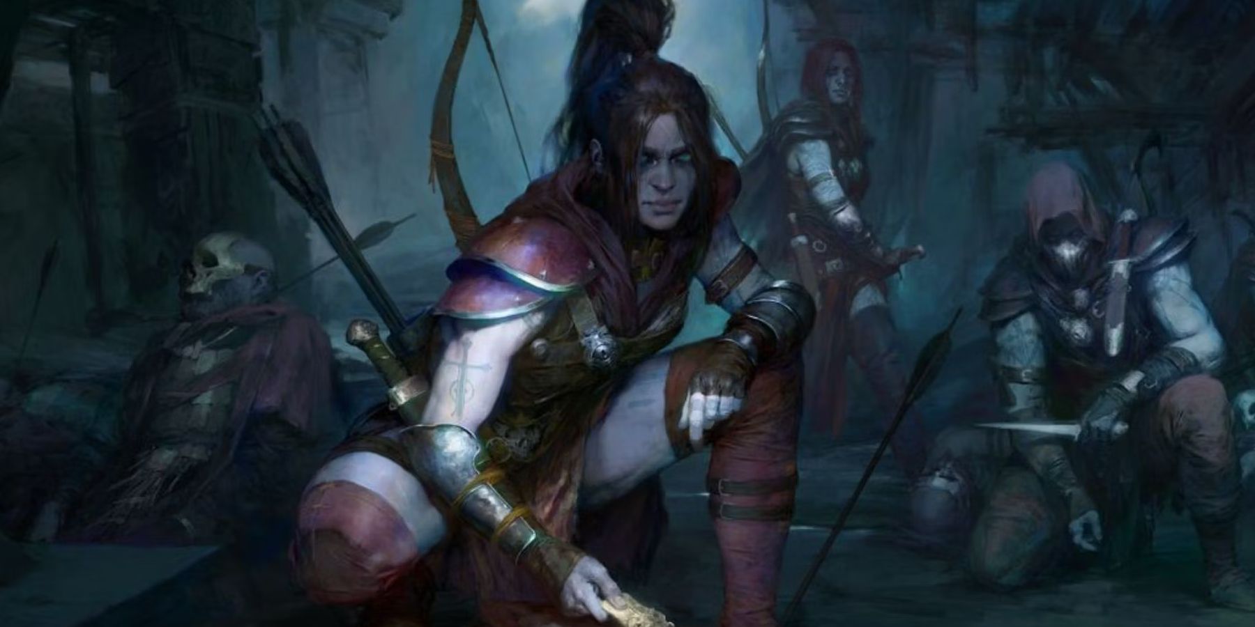 Diablo 4 Rogues Concept Art Bow, Trap, Melee