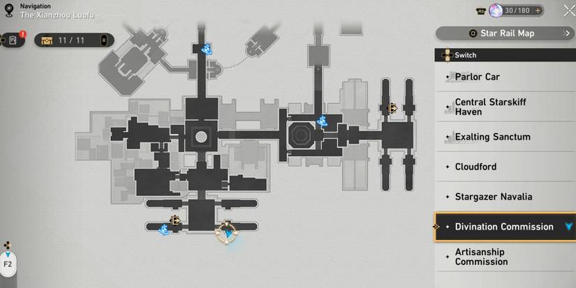 divination commission bountiful treasure 11 location in honkai star rail