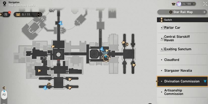 divination commission treasure 5 location in honkai star rail
