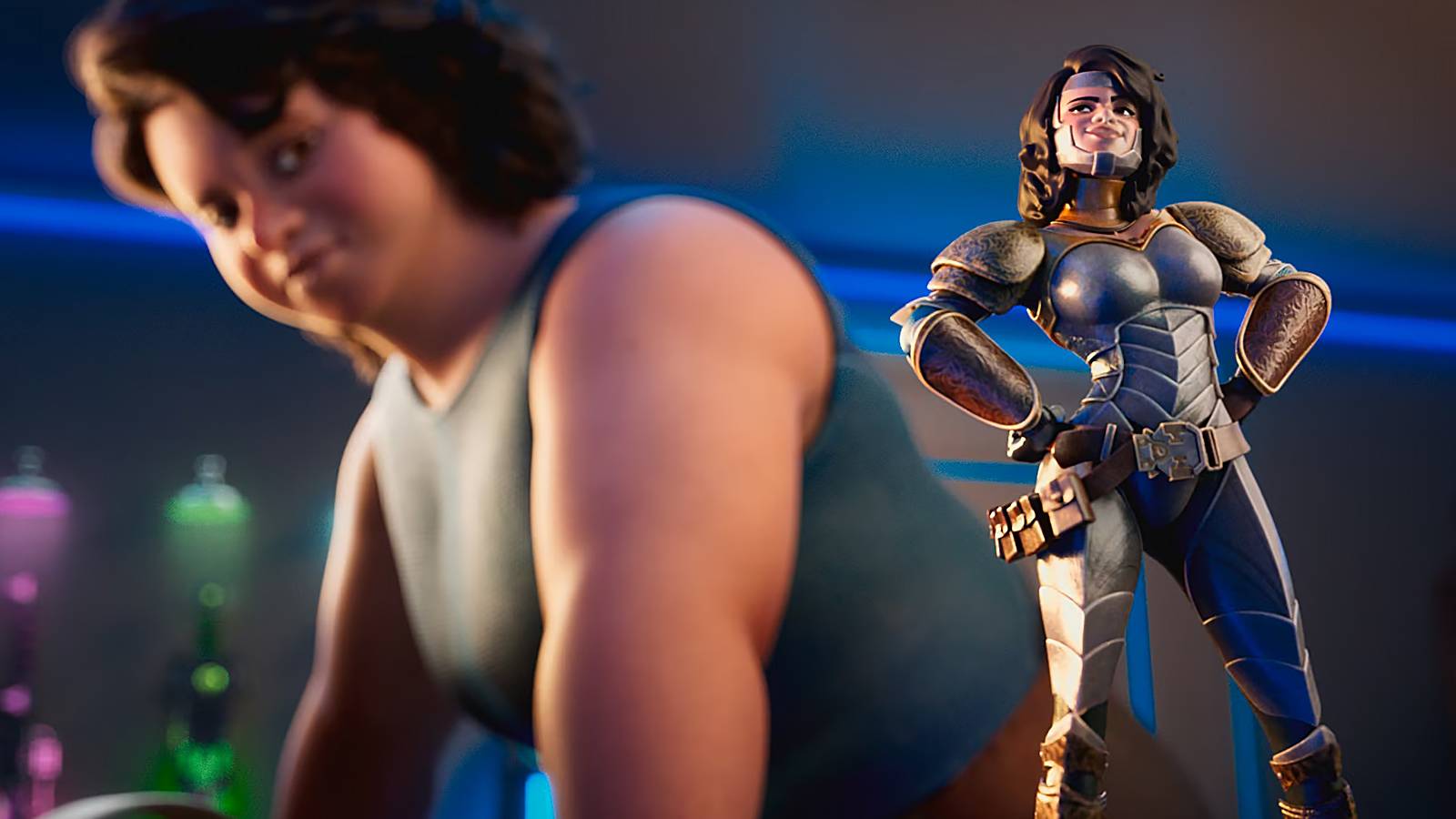 Dove-gaming-advert-plate-armor-woman