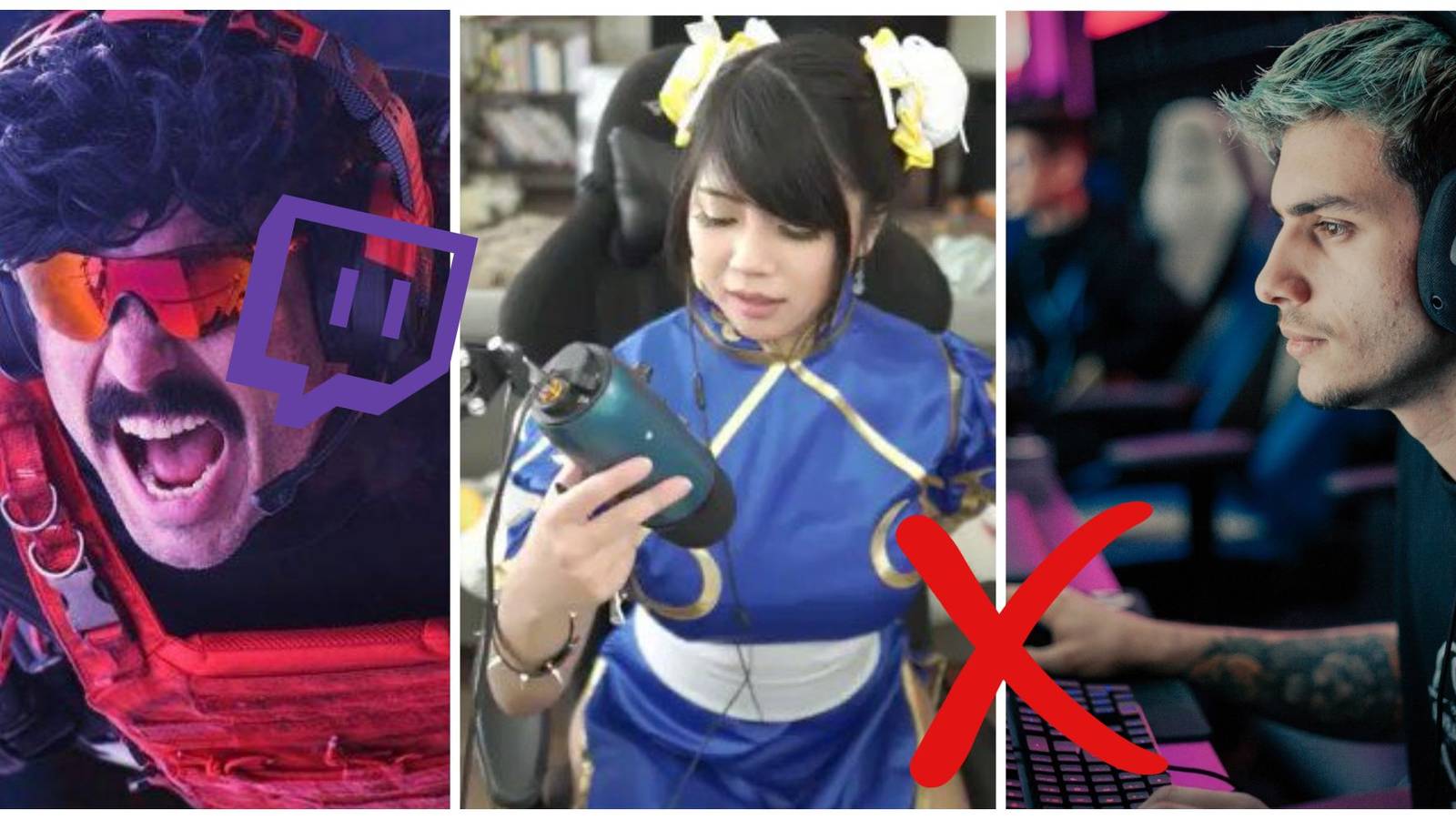 dr disrespect quqco gabepeixe with twitch logo and a cross