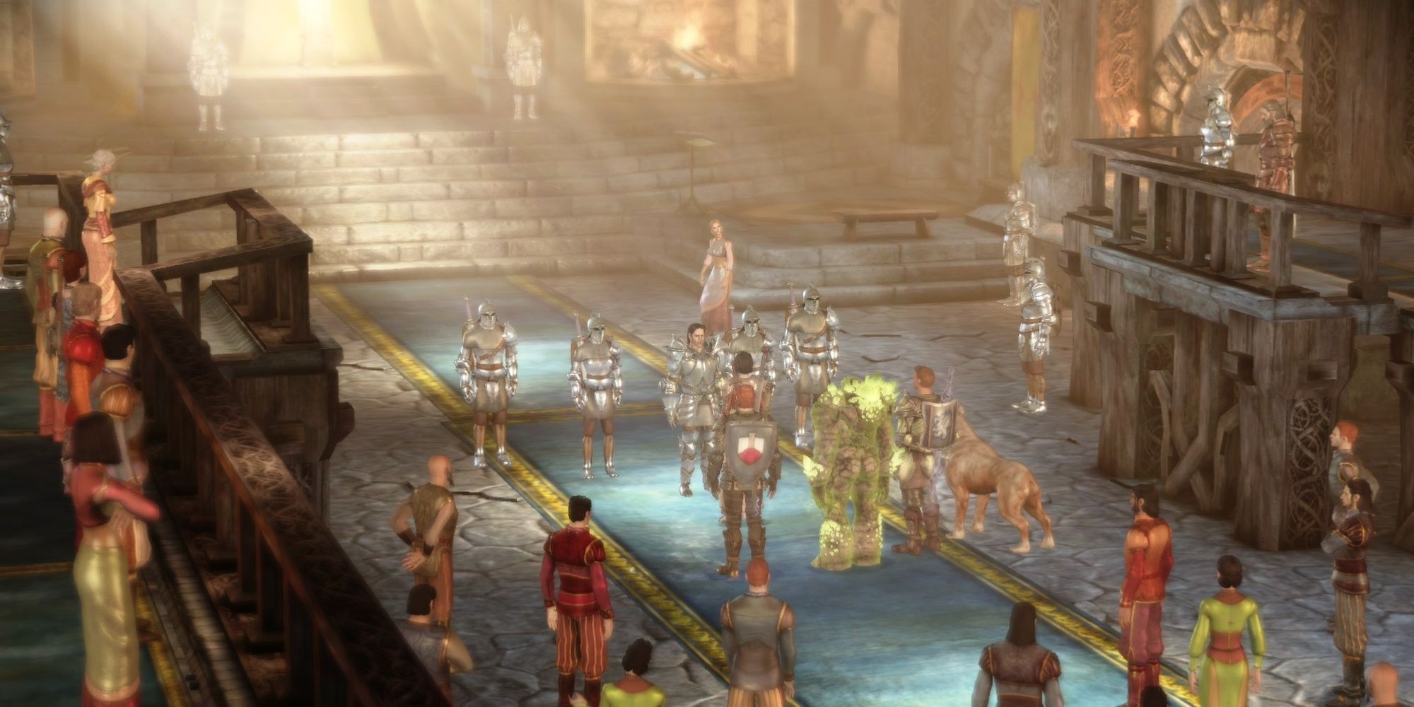 The Warden addresses the Landsmeet in Dragon Age: Origins