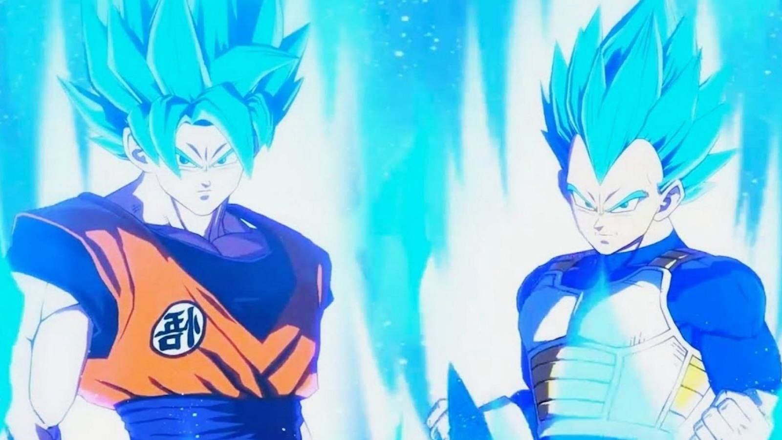 vegeta and goku super Saiyan blue