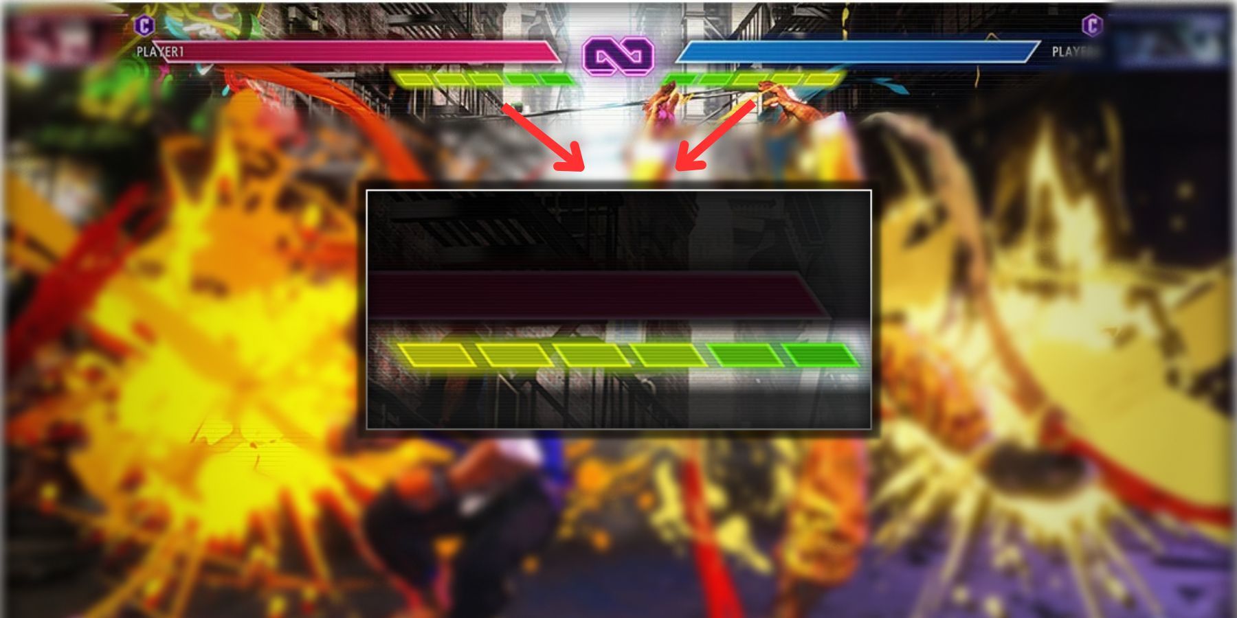 image showing the drive gauge in street fighter 6.