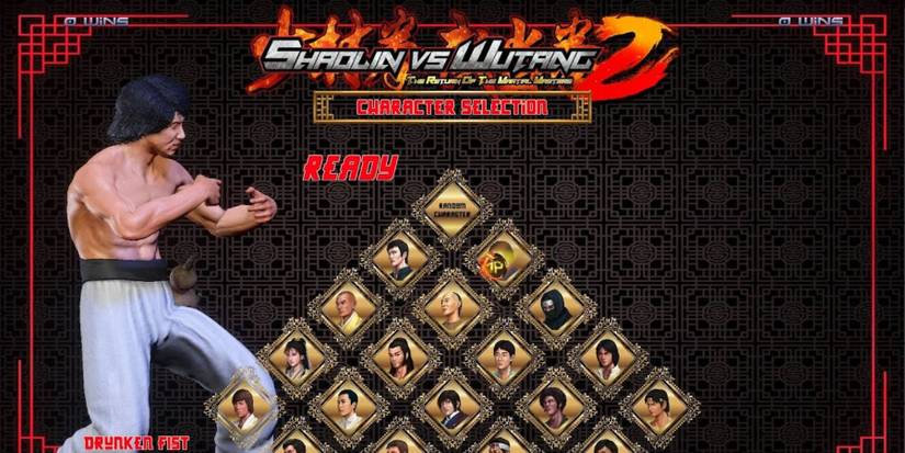 Drunken Fist in Character Selection Screen