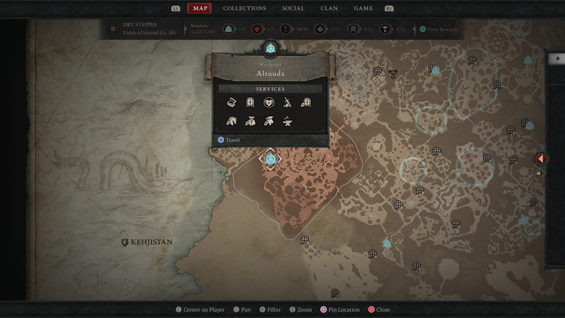 Dry Steppes Waypoints in Diablo 4 Alzuuda
