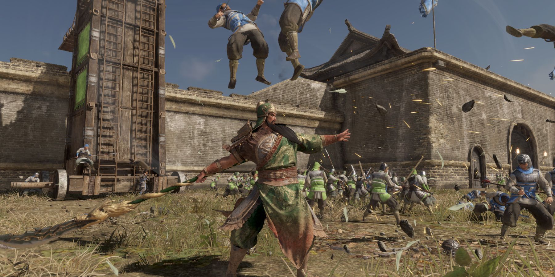 Guan Yu striking enemies