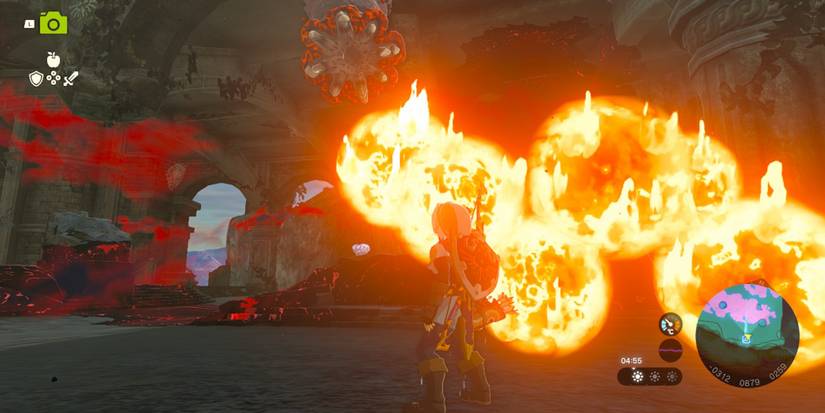 Link facing off with an Elemental Like Like