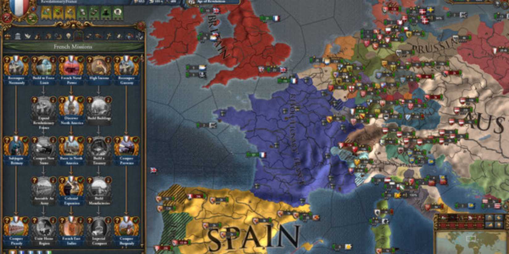 map in Europa Universalis IV