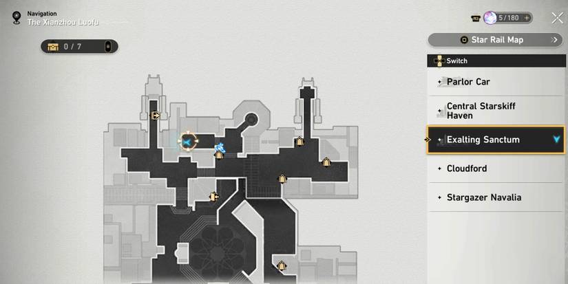 exalting sanctum chest 1 location in honkai star rail