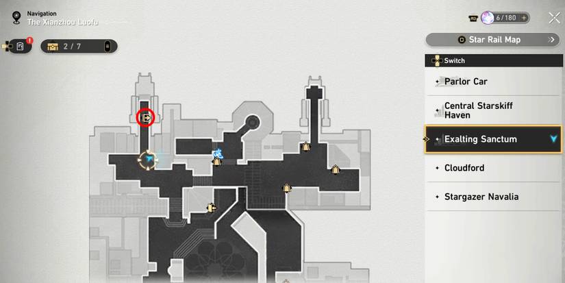 exalting sanctum chest 3 location in honkai star rail