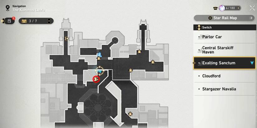 exalting sanctum chest 4 location in honkai star rail