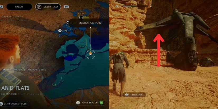 image showing the location of the exile outfit in star wars jedi survivor.