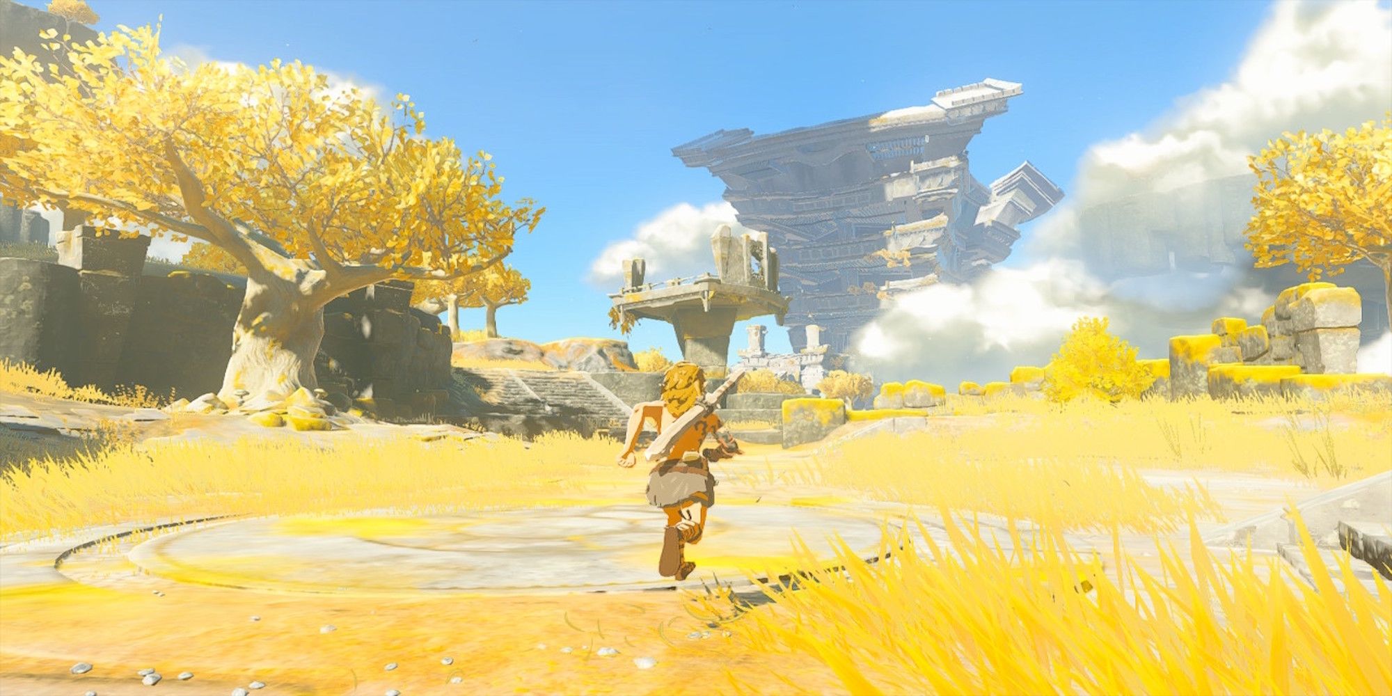 Exploring the world in The Legend of Zelda Tears of the Kingdom