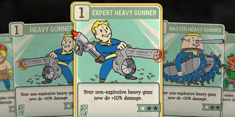 Fallout 76 Heavy Weapon Strength Perks Expert Master Heavy Gunner