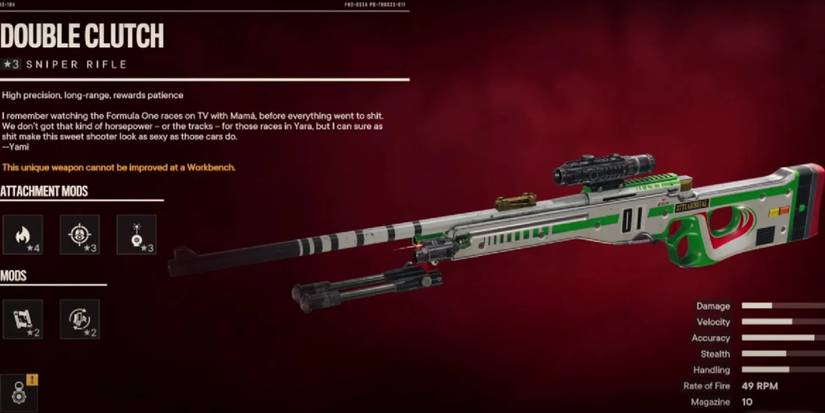 Far Cry 6 Double Clutch weapon screen