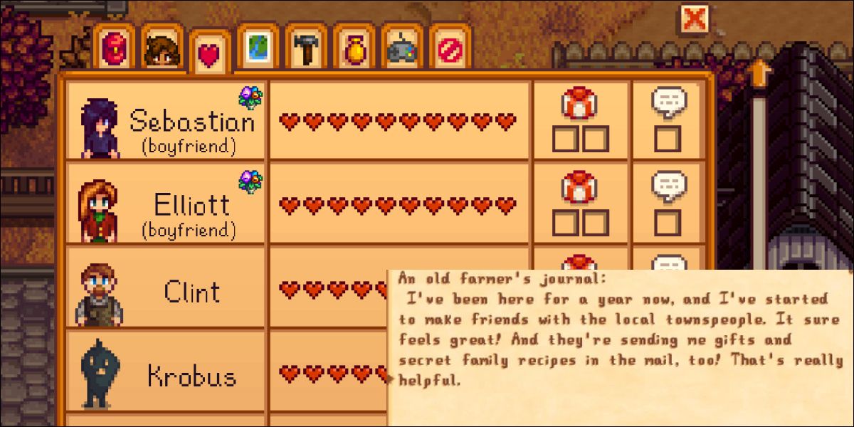 Lost book entry and heart levels