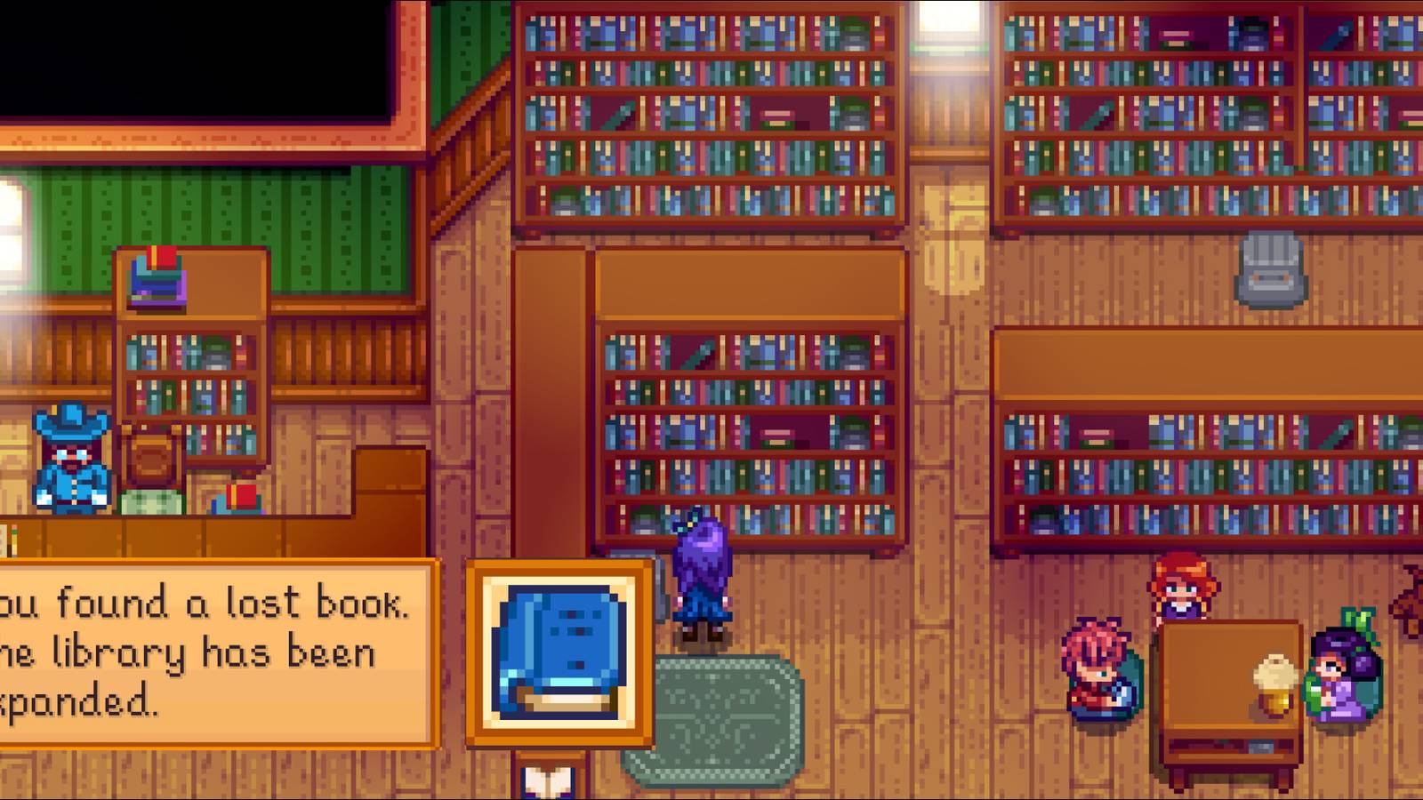 The Museum and Lost Book notification 