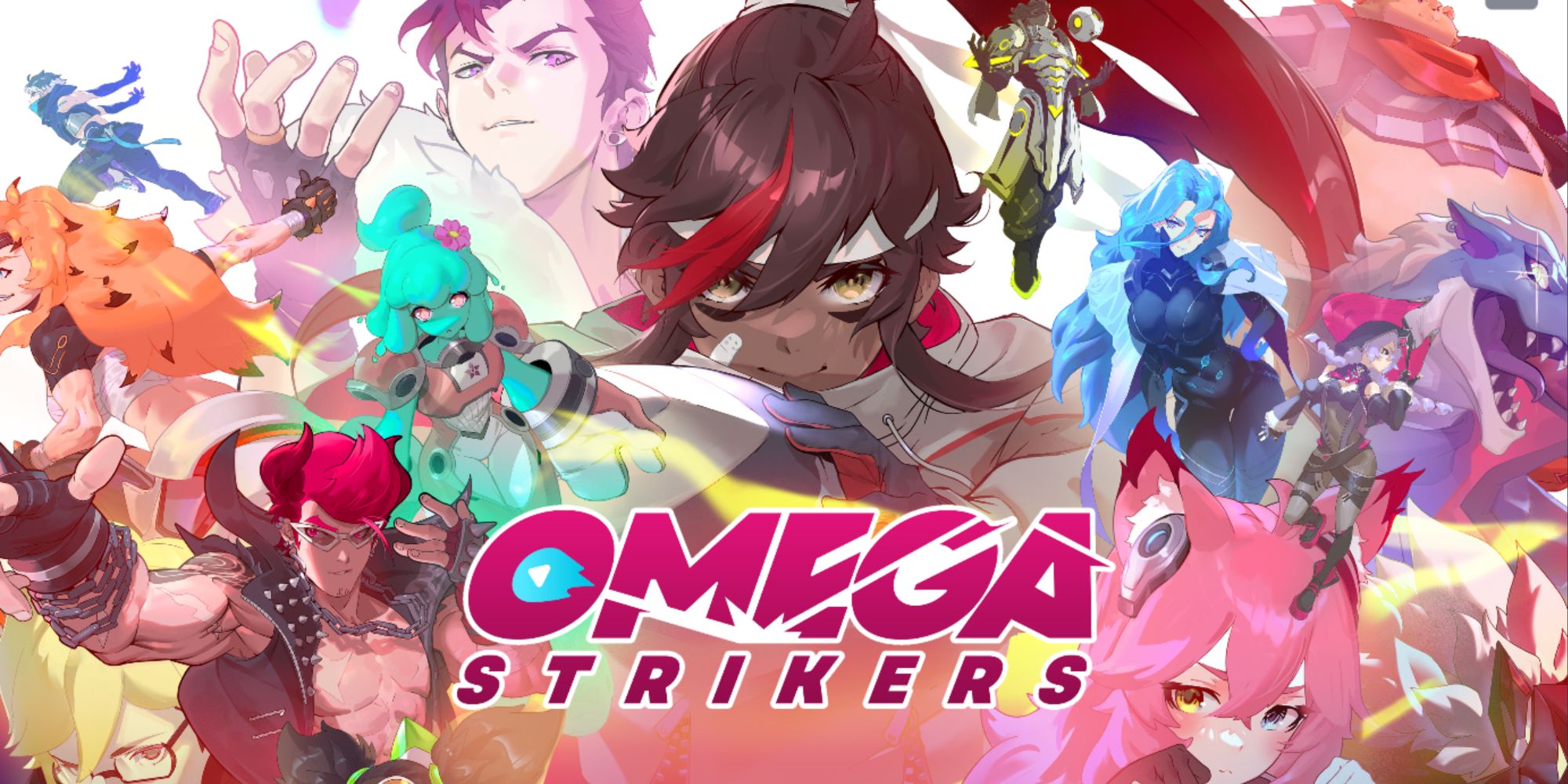 The title image for Omega Strikers
