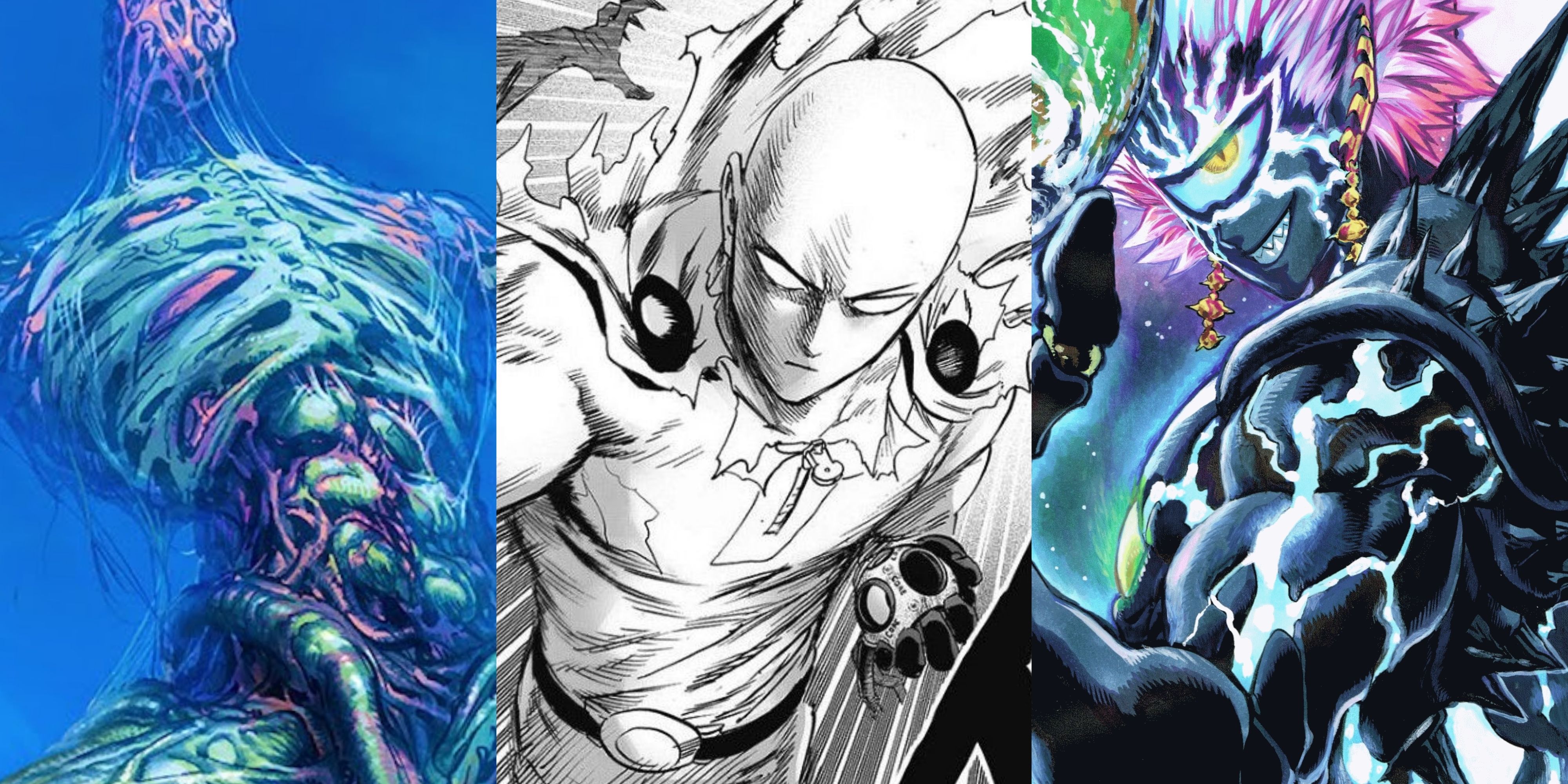 Who are the top 5 fastest characters in the One Punch Man manga