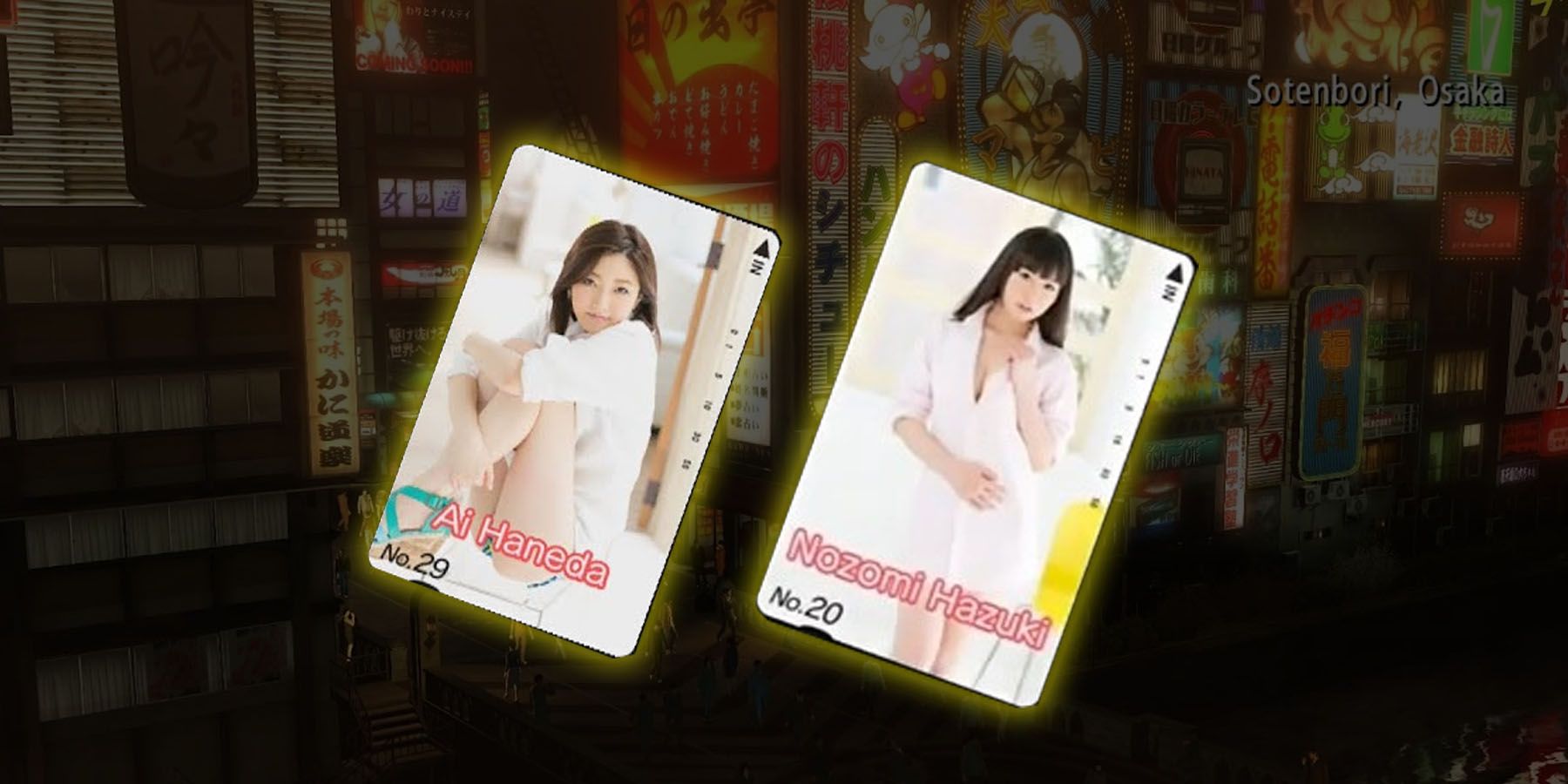 Featured - Yakuza 0 Telephone Cards in Sotenbori