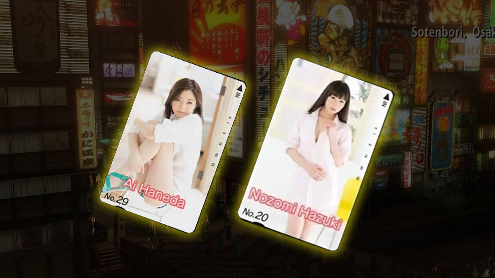 Featured - Yakuza 0 Telephone Cards in Sotenbori