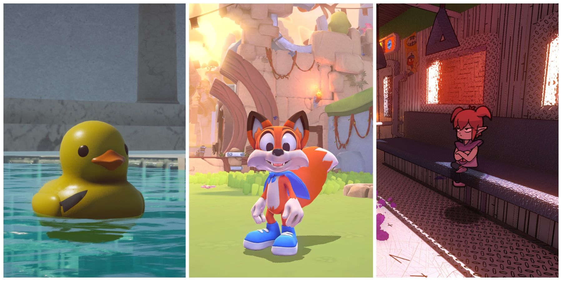 Featured image of PC Collect-a-thons, including Placid Plastic Duck Simulator, New Super Lucky's Tale, and Demon Turf