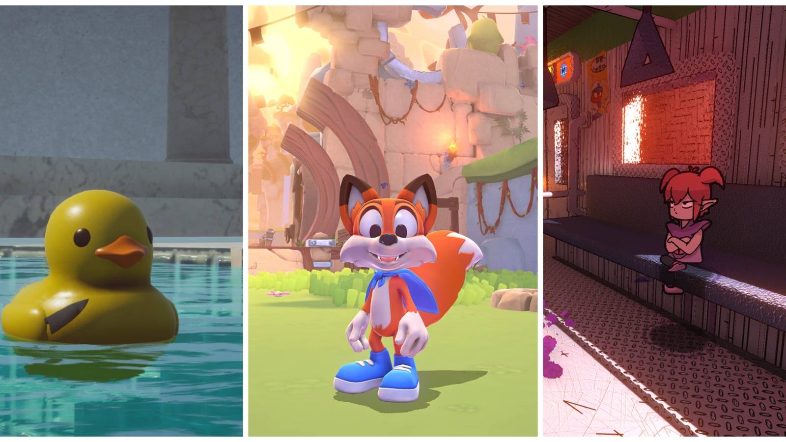 Featured image of PC Collect-a-thons, including Placid Plastic Duck Simulator, New Super Lucky's Tale, and Demon Turf