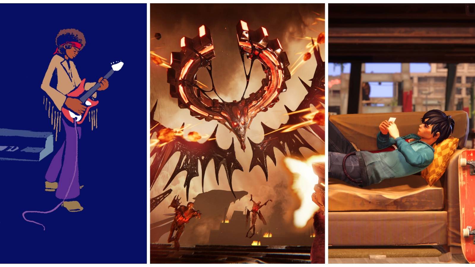 Featured image of rhythm games on Xbox Series X/S, including A Musical Story, Metal: Hellsinger, and Road 96: Mile 0