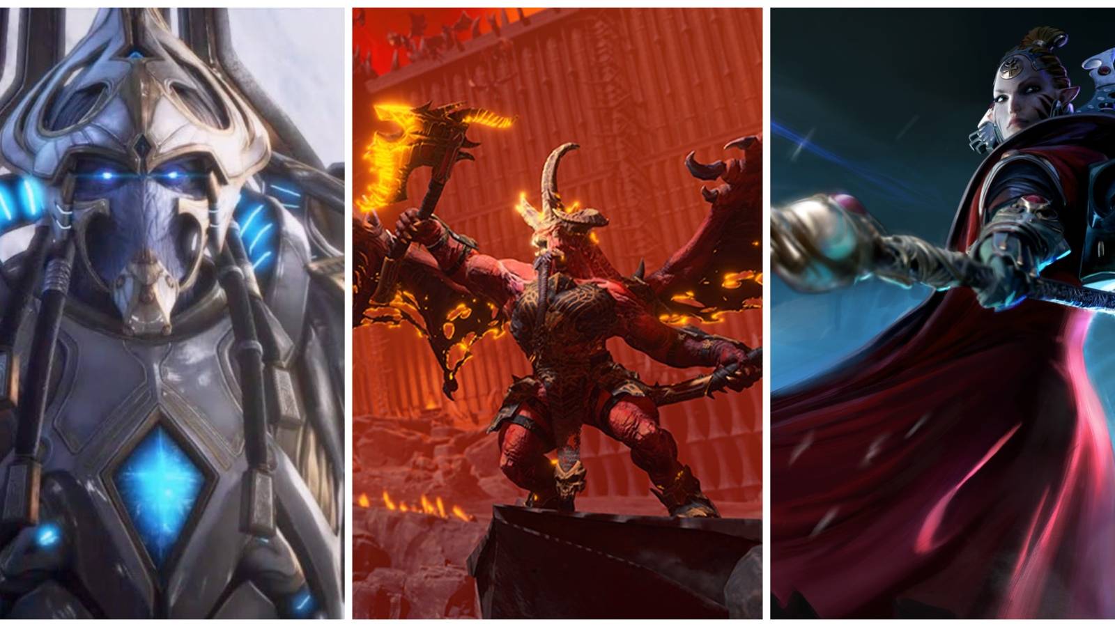 Artanis, Skarbrand, and Farseer Macha