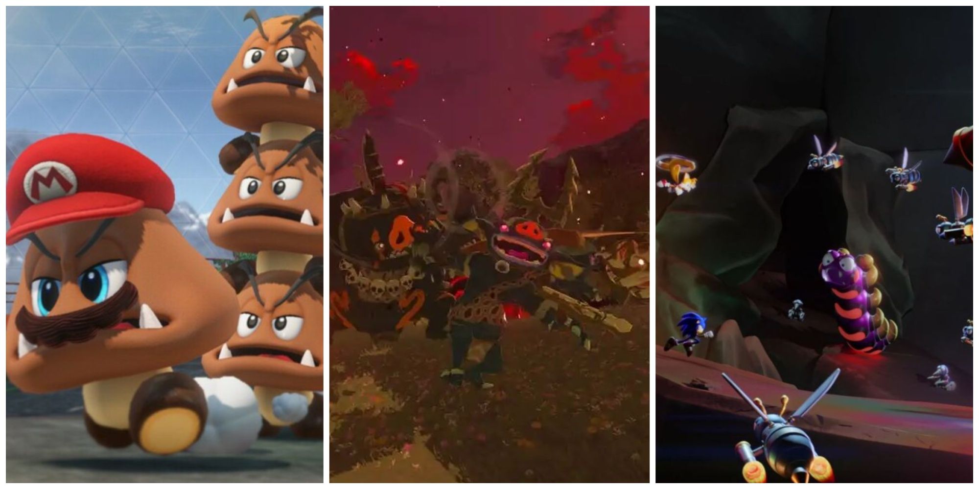 Goombas from Mario, Bokoblins from the Legend of Zelda, and Badniks from Sonic