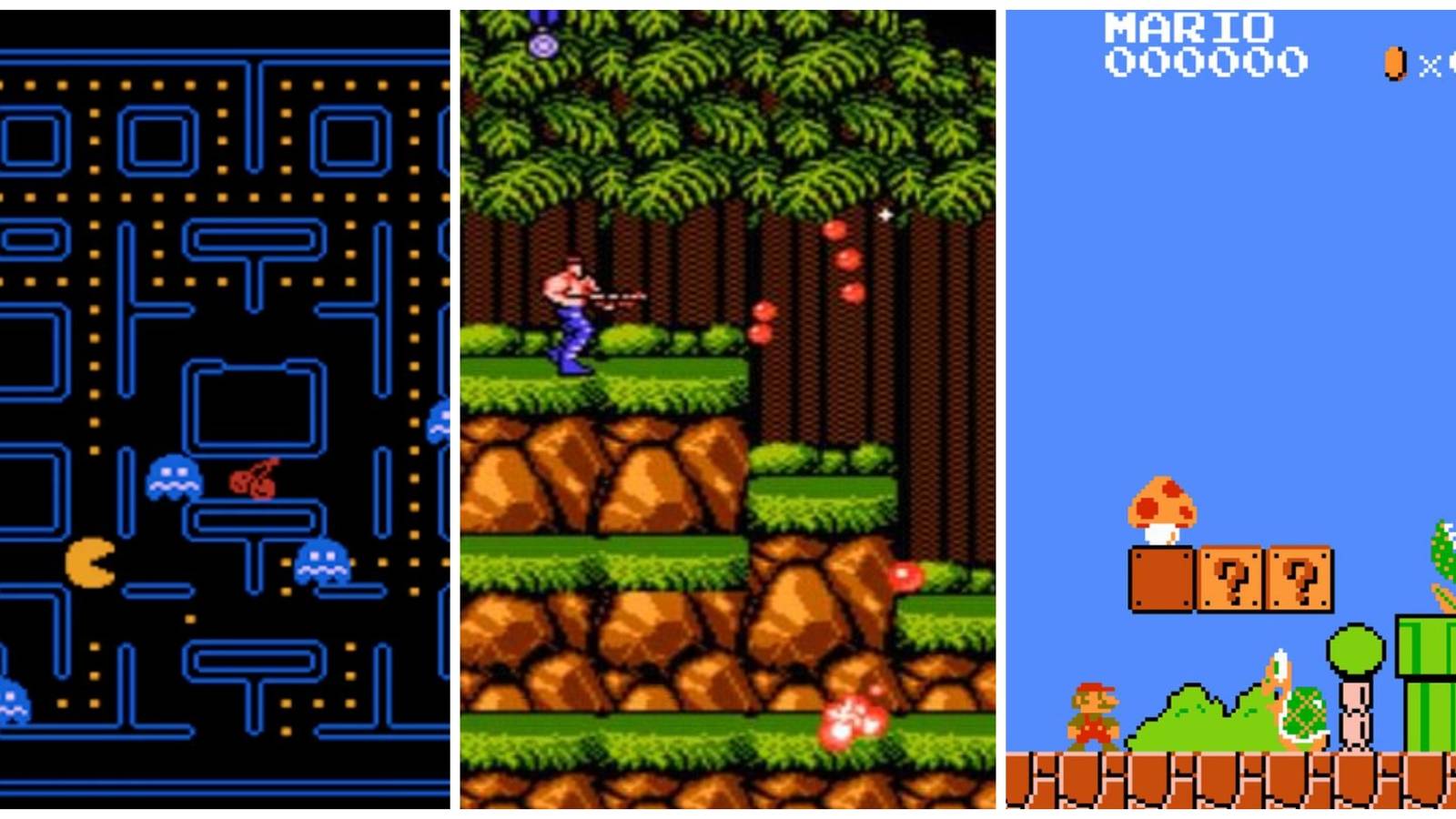 Pac-Man, Contra, and Mario