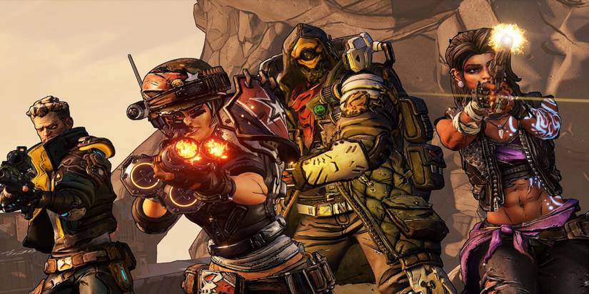 Fighting enemies in Borderlands 3