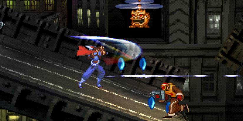 Fighting enemies in Strider 2
