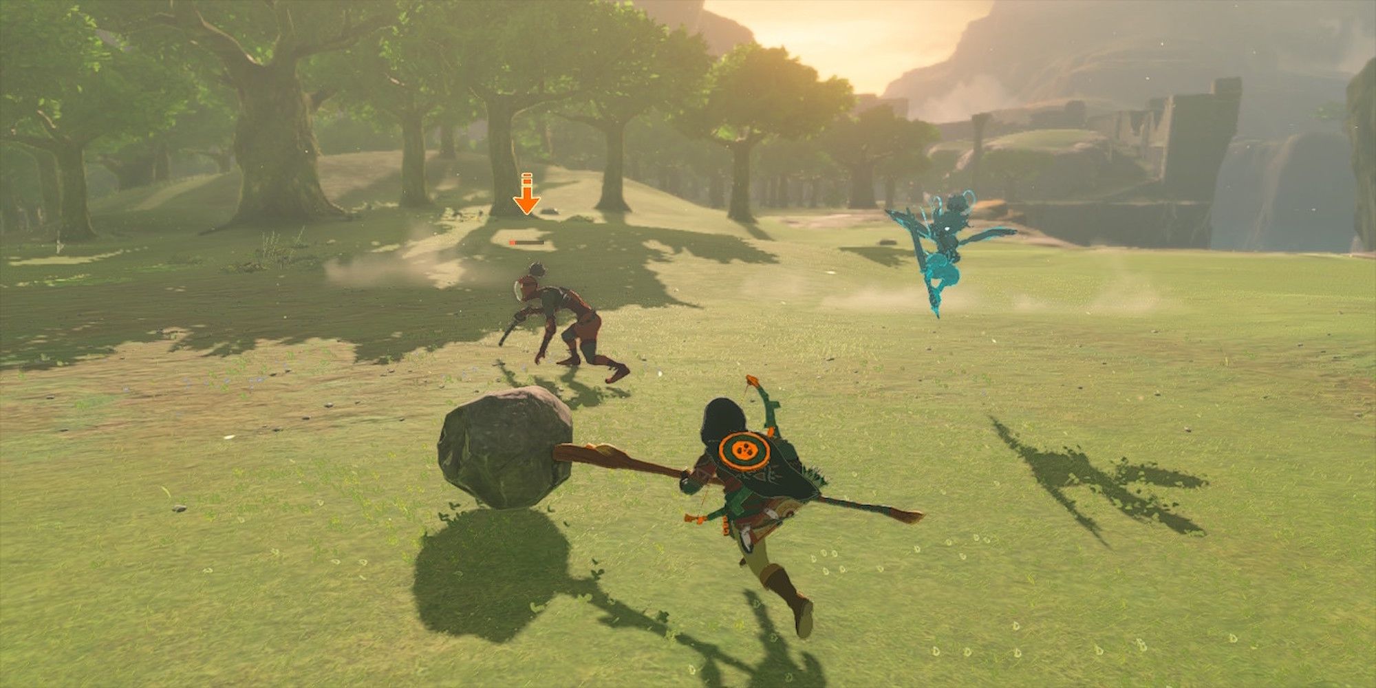 Fighting enemies in The Legend of Zelda Tears of the Kingdom