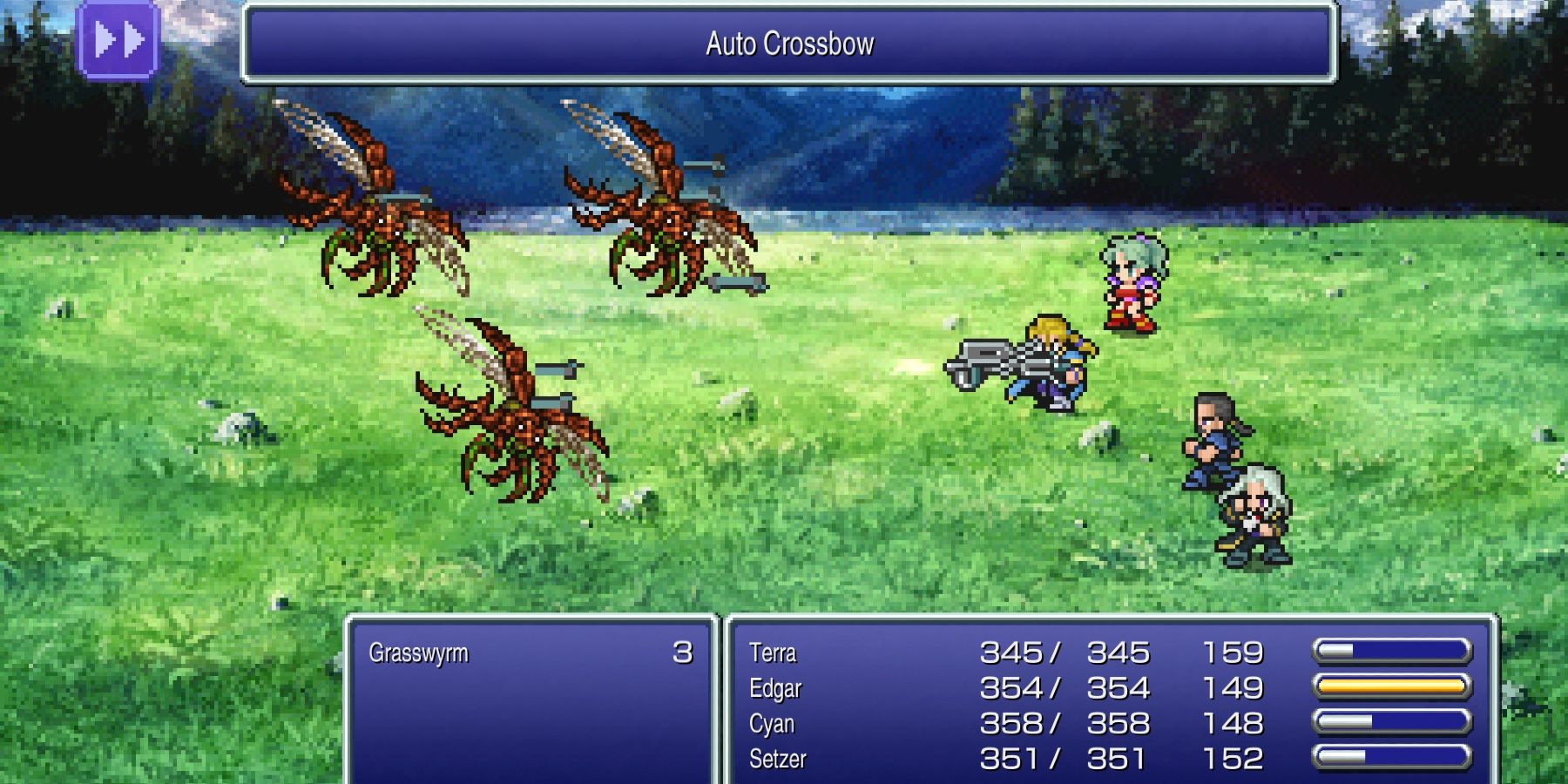 Final Fantasy 6 Pixel Remaster random battle