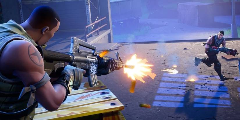 fortnite players shooting each other